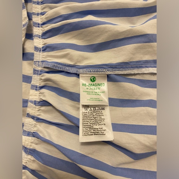 J. Crew Tiered cotton poplin mini dress in Barrie stripe- XXS - Picture 15 of 16